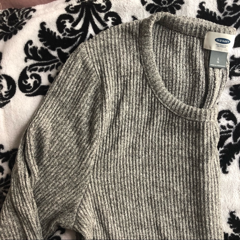Soft Plush Light Long Sleeve Marlee Gray Sweater🧸
